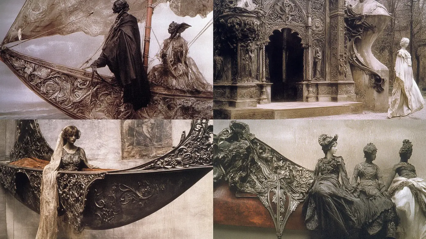 Elegance of Monochrome: A Pastiche of Historical Romance - Midjourney sref style
