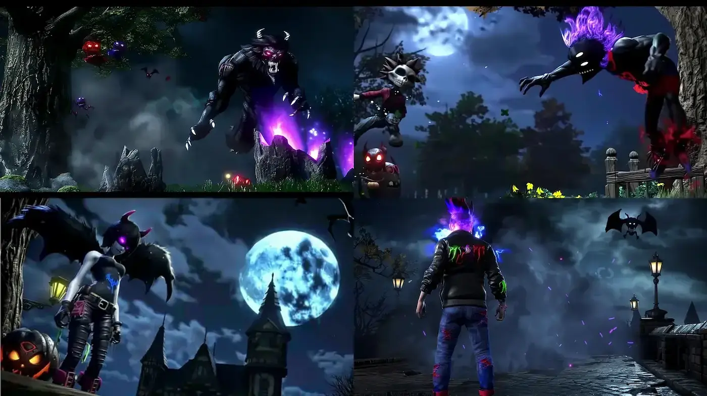Dark fantasy visuals with a vibrant and surreal ambiance - Midjourney sref style