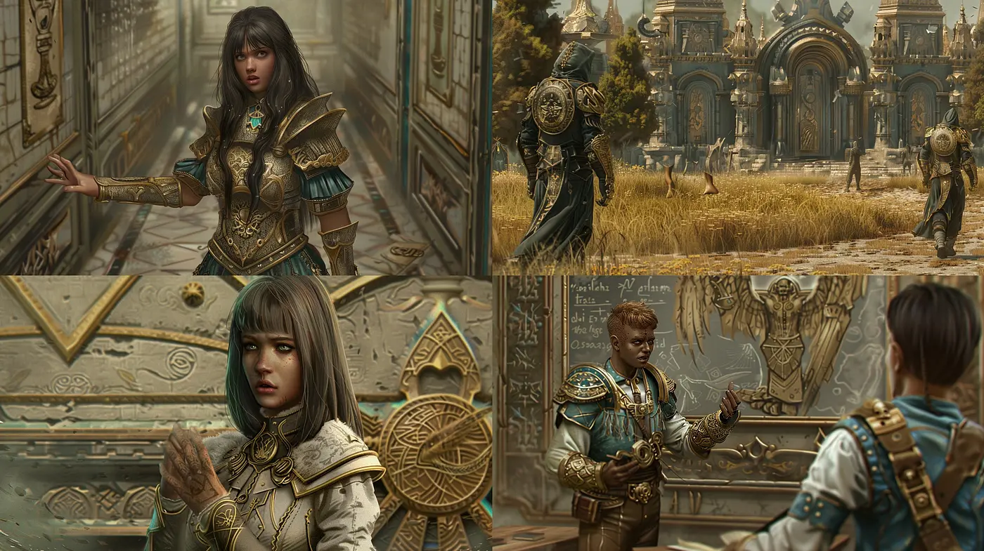 Ethereal Golden Fantasy: A Cohesive Exploration of Gilded Elegance and Mystical Ambiance - Midjourney sref style