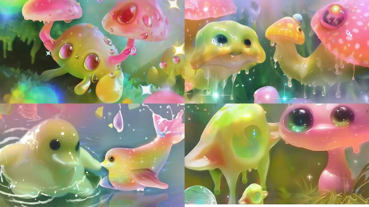 Ethereal Dreamscape: A Surreal Fusion of Aquatic Fantasy - Midjourney sref style