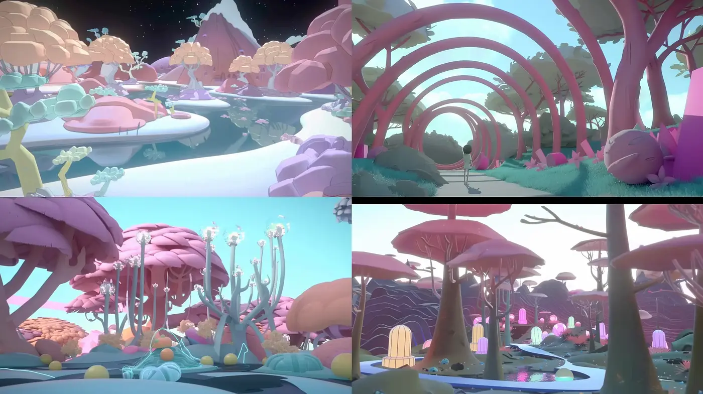Ethereal Dreamscape of Surreal Flora - Midjourney sref style