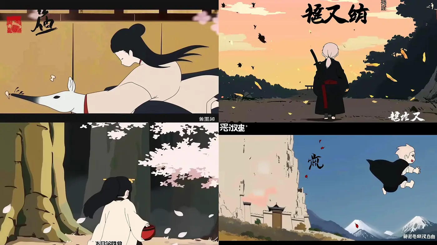 Eloquent Brushstrokes of Eastern Elegance - Midjourney sref style