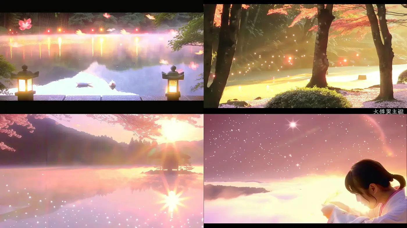 Ethereal Twilight Hues with a Soft Anime Essence - Midjourney sref style