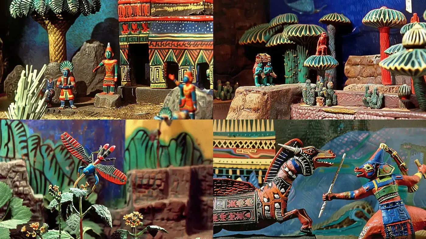 Vividly Crafted Narrative with Cultural Symbolism - Midjourney sref style