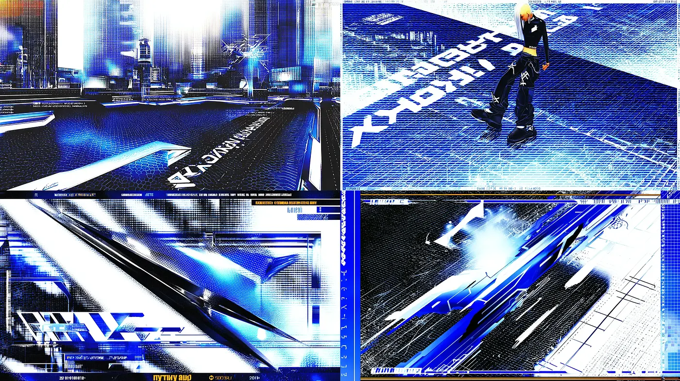 Futuristic Urban Aesthetic with a Digital Edge - Midjourney sref style
