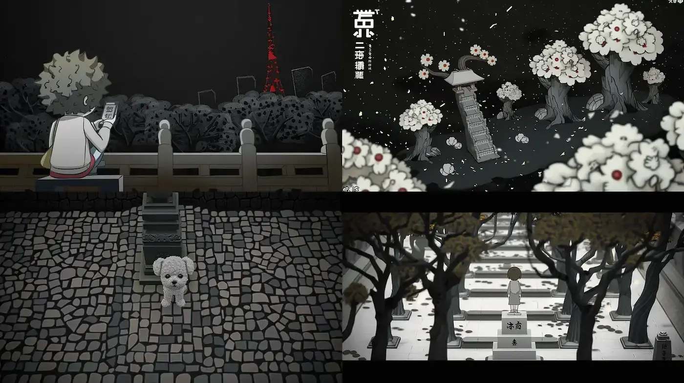 Stylized Urban Serenity with a Touch of Surrealism - Midjourney sref style