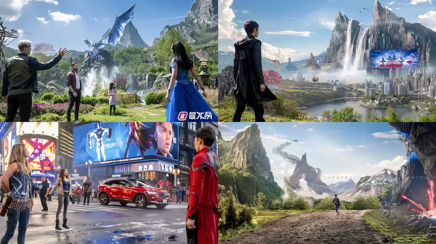 Futuristic Landscape with a Blend of Fantasy and Realism - Midjourney sref style
