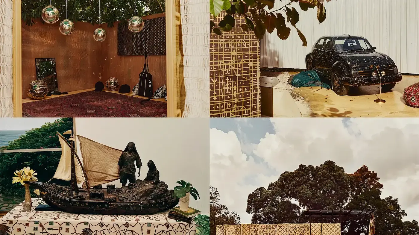 Eclectic Fusion of Textures and Styles with a Vintage Aesthetic - Midjourney sref style