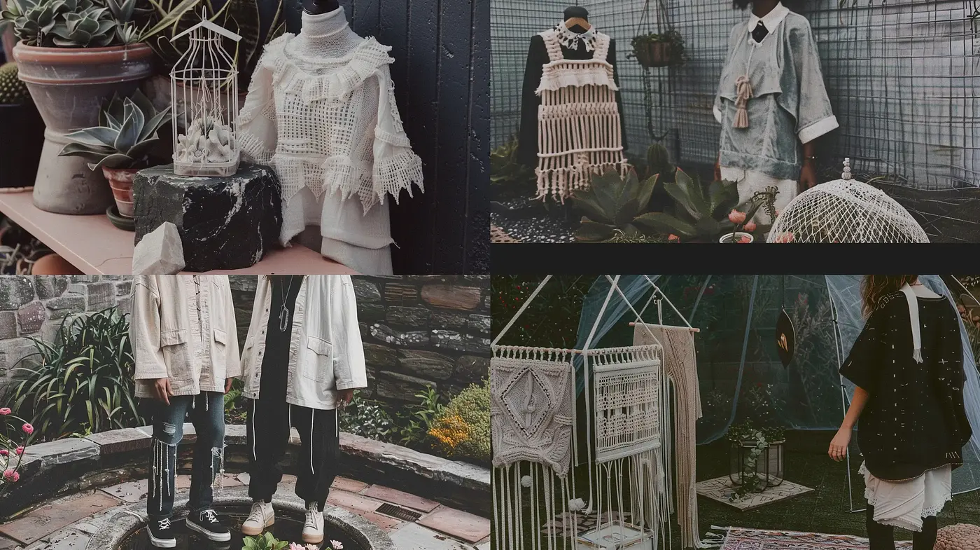 Melancholic Harmony: Evocative Textures Amidst a Muted Natural Palette - Midjourney sref style