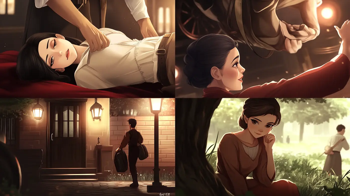 Twilight Serenity: Warm Hues and Soft Glows in Intimate Vignettes - Midjourney sref style