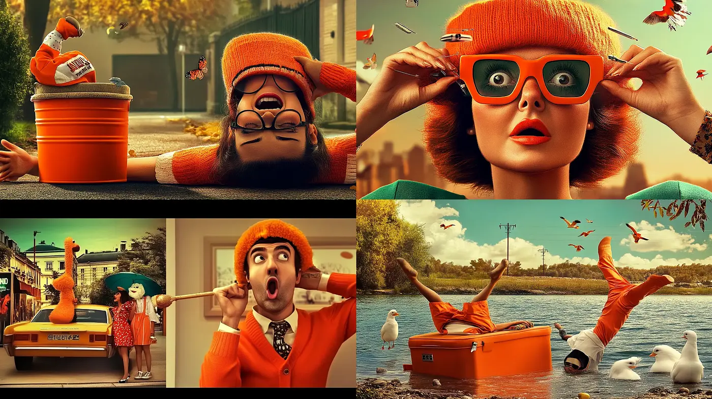 Retro Cinematic Elegance with Surrealist Overtones - Midjourney sref style
