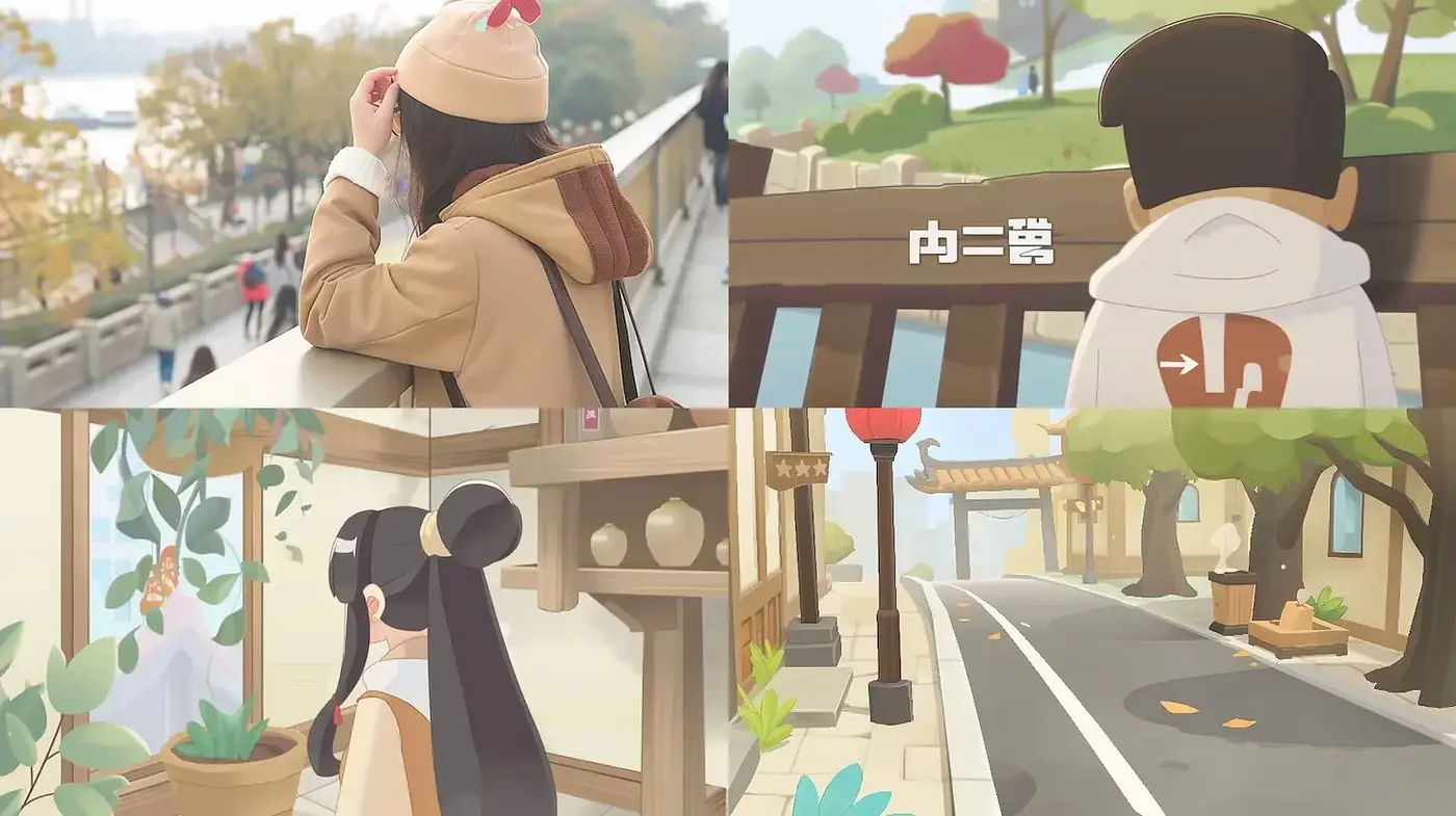 Charming Illustrative Style with a Touch of Whimsy and Nostalgia - Midjourney sref style