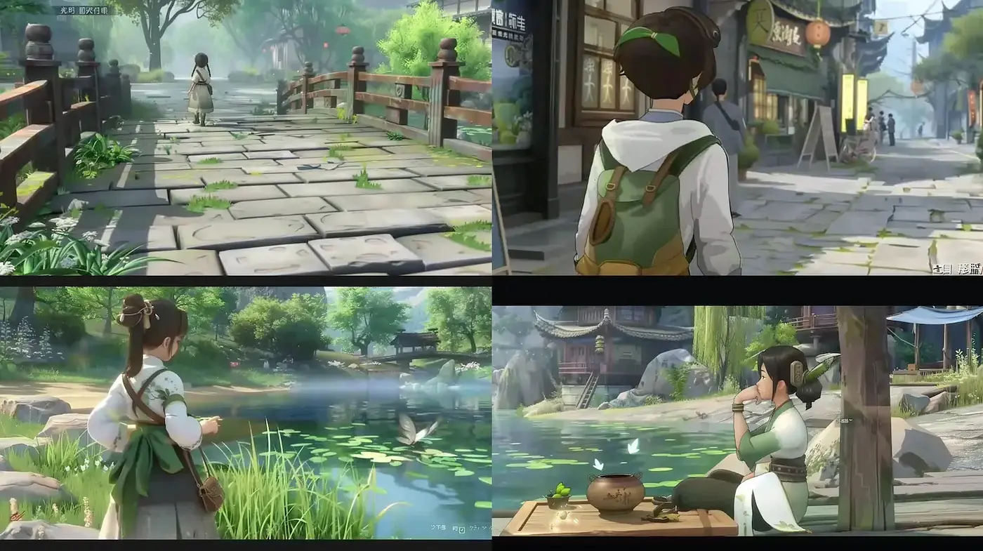 Serene, Lush Landscapes with a Whimsical Charm - Midjourney sref style