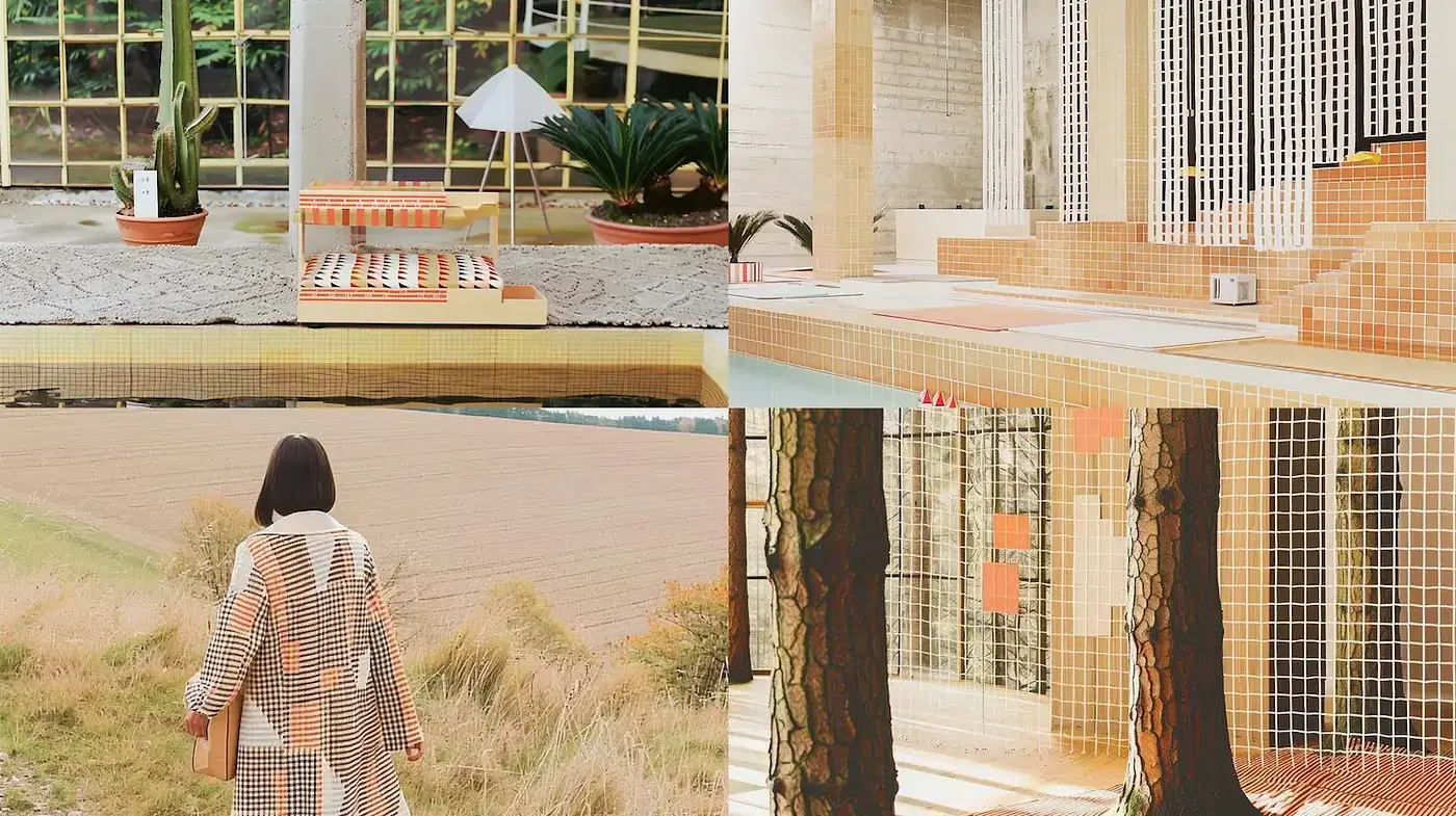 Warm Retro Harmony: A Nostalgic Ode to Mid-Century Modernism - Midjourney sref style