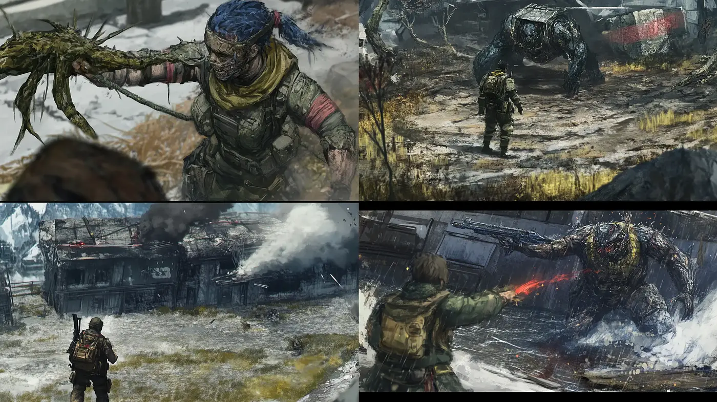 Gritty Dystopian Vistas: A Study in Post-Apocalyptic Ambiance - Midjourney sref style