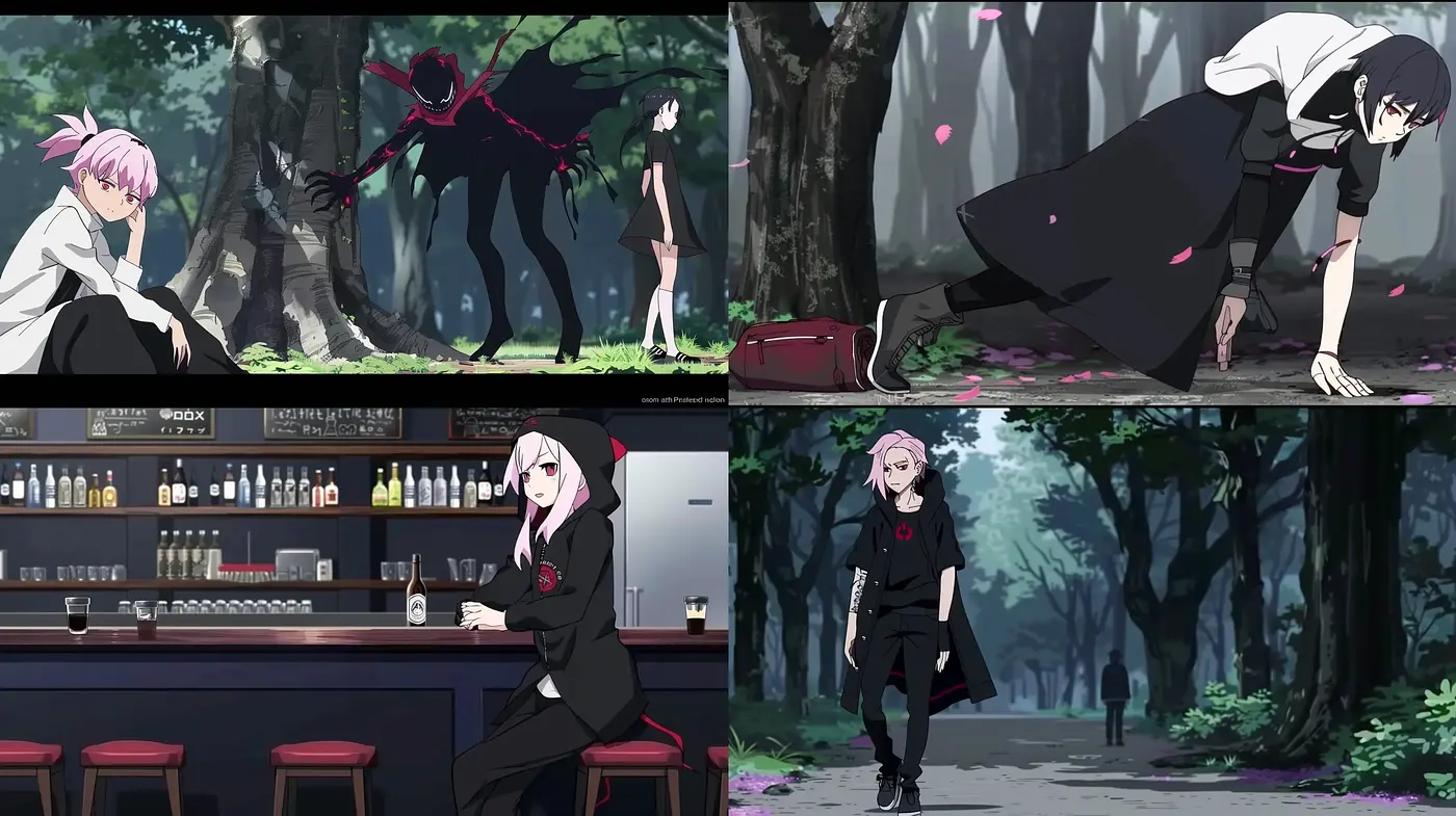 Anime-Inspired Surreal Fantasy and Urban Scenes - Midjourney sref style