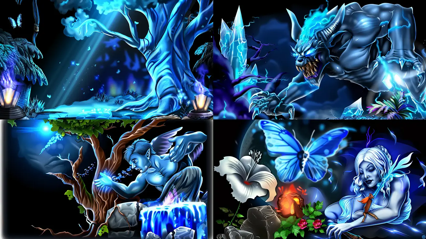 Luminous Fantasia: A Vivid and Ethereal Artistic Exploration - Midjourney sref style