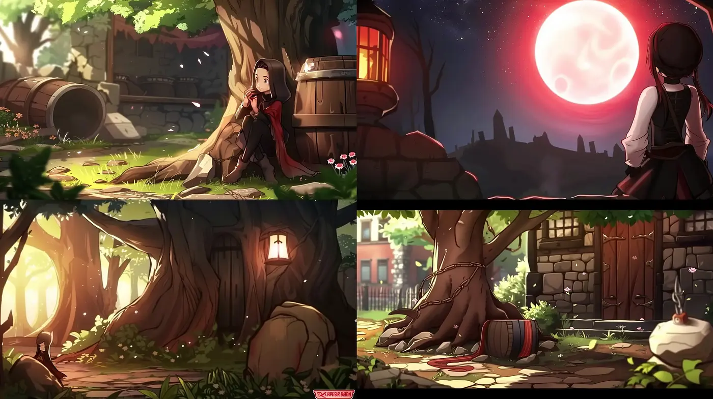 Enchanted Nature-Inspired Fantasy Tableaus - Midjourney sref style