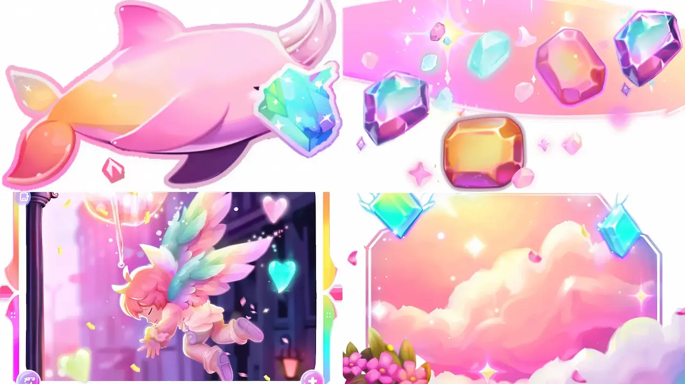 Whimsical and Dreamy Aesthetic with Pastel Hues - Midjourney sref style