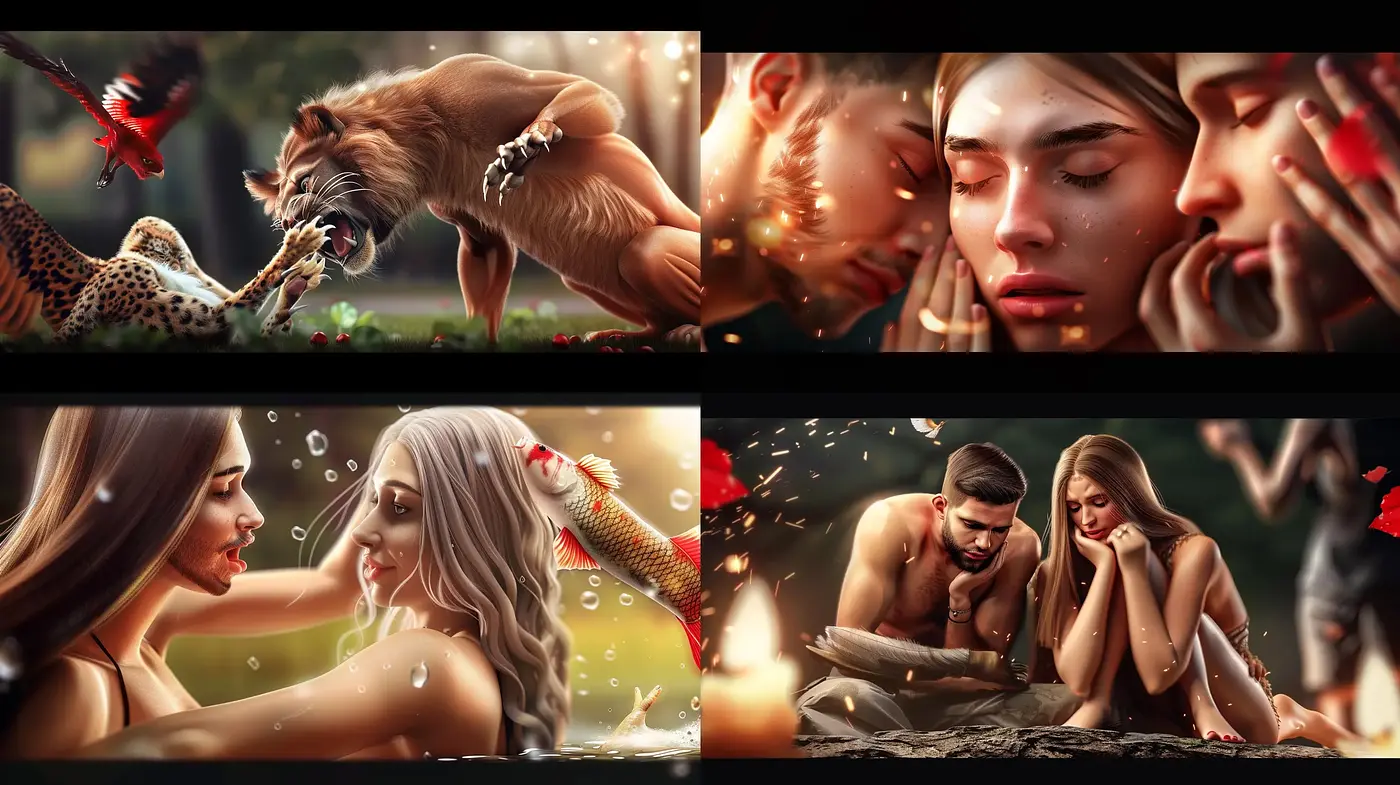 Emotive Hyper-Realistic Renderings with a Surreal Touch - Midjourney sref style