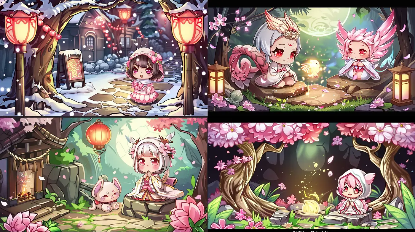 Enchanted Whimsy: A Dreamlike Journey Through Pastel Storybook Scenarios - Midjourney sref style