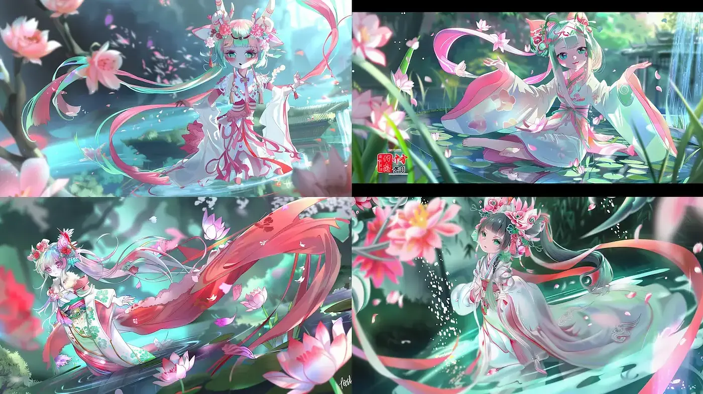 Ethereal Blossom Fantasy: A Vision of Pastel Dreams - Midjourney sref style