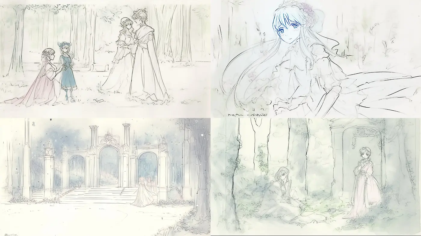 Whimsical Dreamscapes: A Softly Colored Journey Through Ethereal Illustrations - Midjourney sref style
