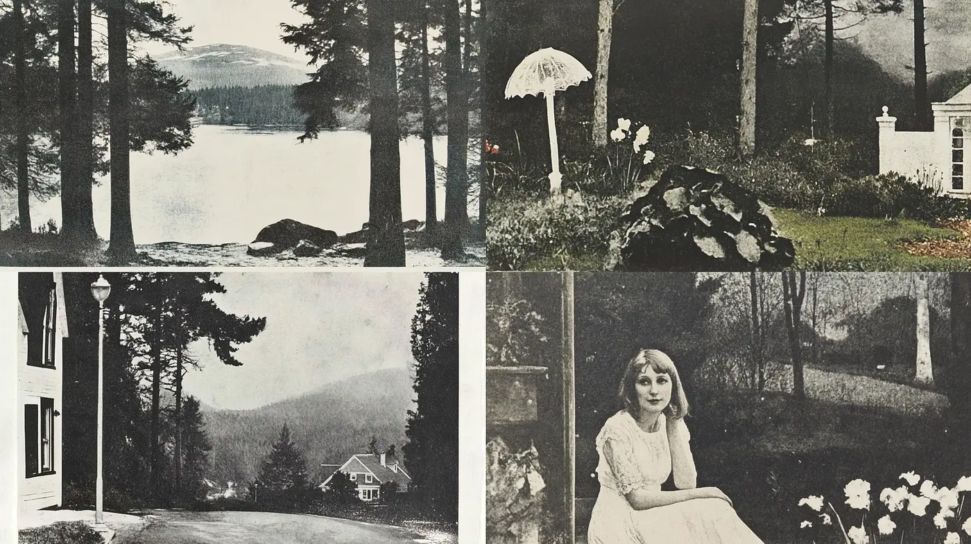 Monochromatic Serenity in Vintage Tableaus - Midjourney sref style