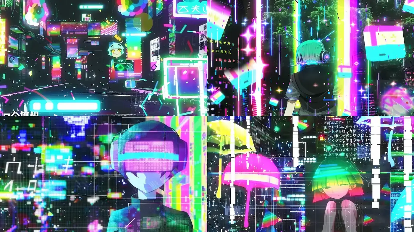 Vibrant and Futuristic Urban Aesthetic with a Touch of Nostalgia - Midjourney sref style