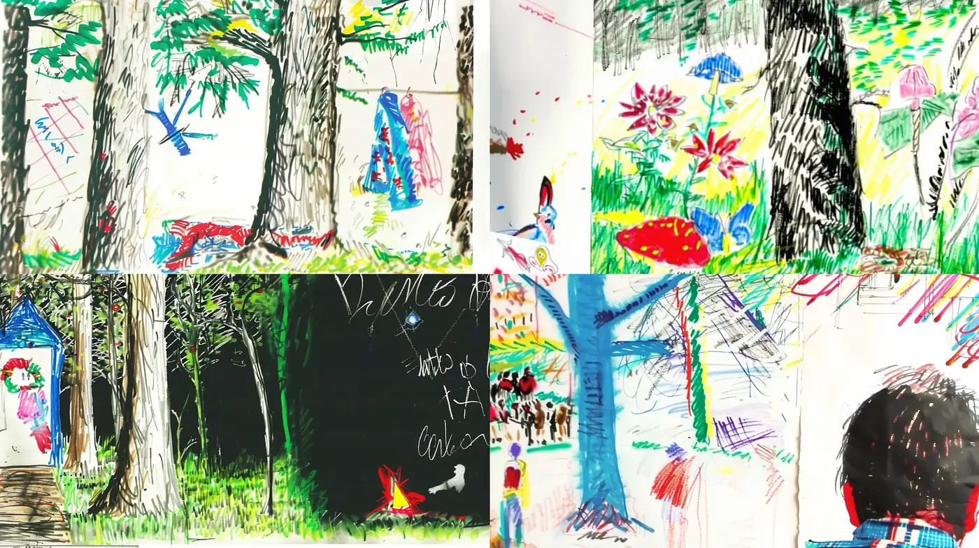 Abstract Expressionist Revival with Vivid Chromatic Accents - Midjourney sref style