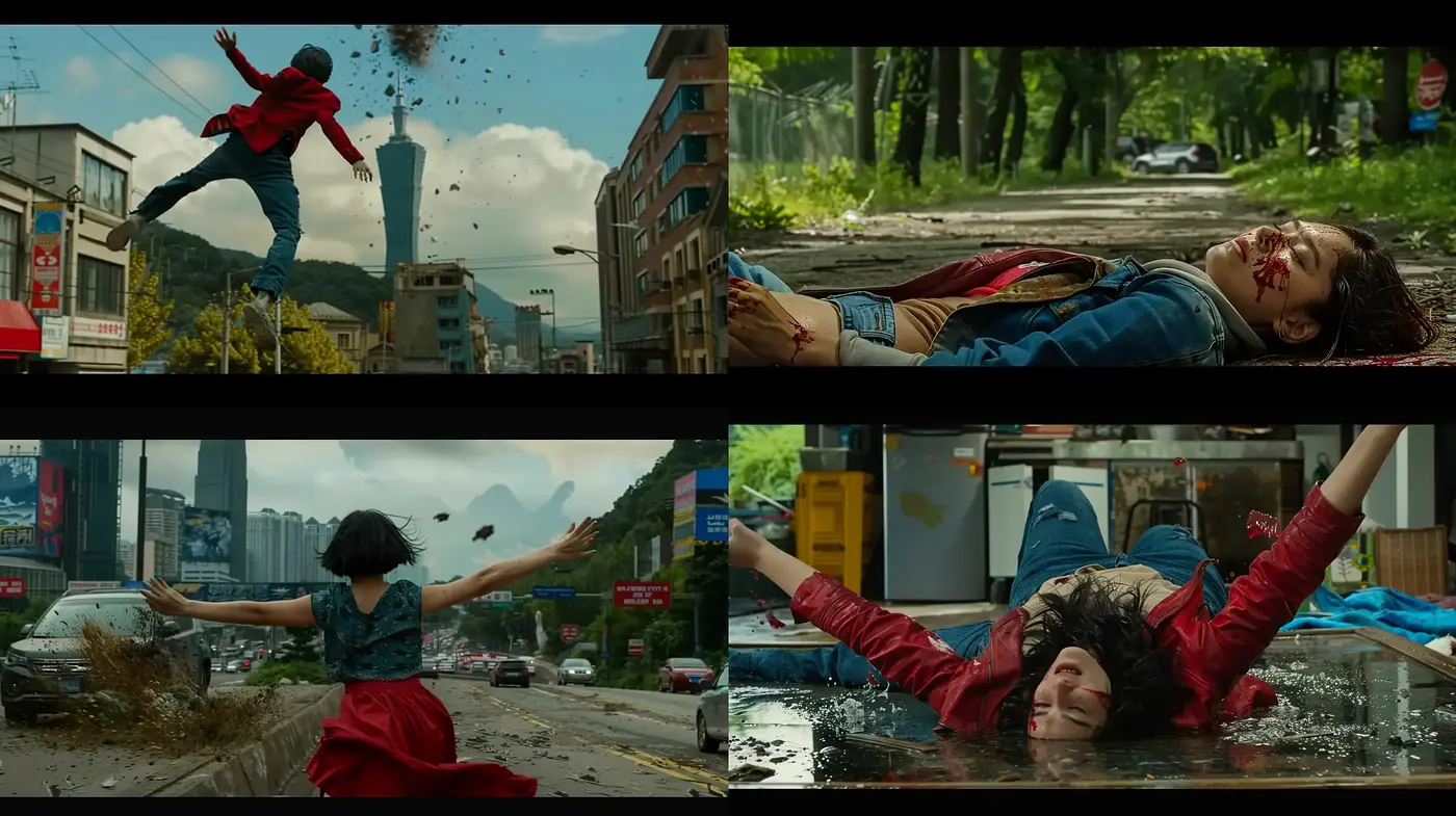 Dynamic Elegance in Cinematic Stills: A Blend of Vivid Realism and Artistic Flair - Midjourney sref style