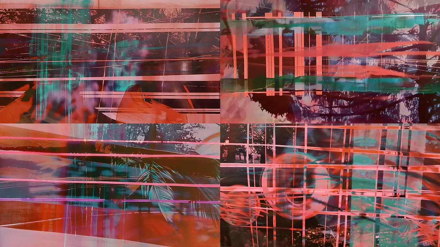 Abstract Chromatic Harmonies in Textural Overlap - Midjourney sref style