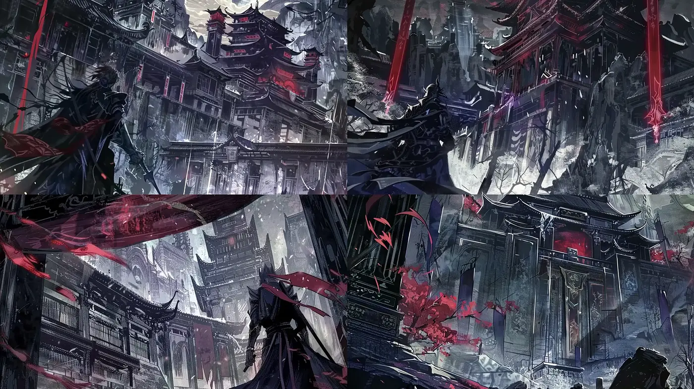 Ethereal Brushstrokes in a Dystopian Wasteland - Midjourney sref style