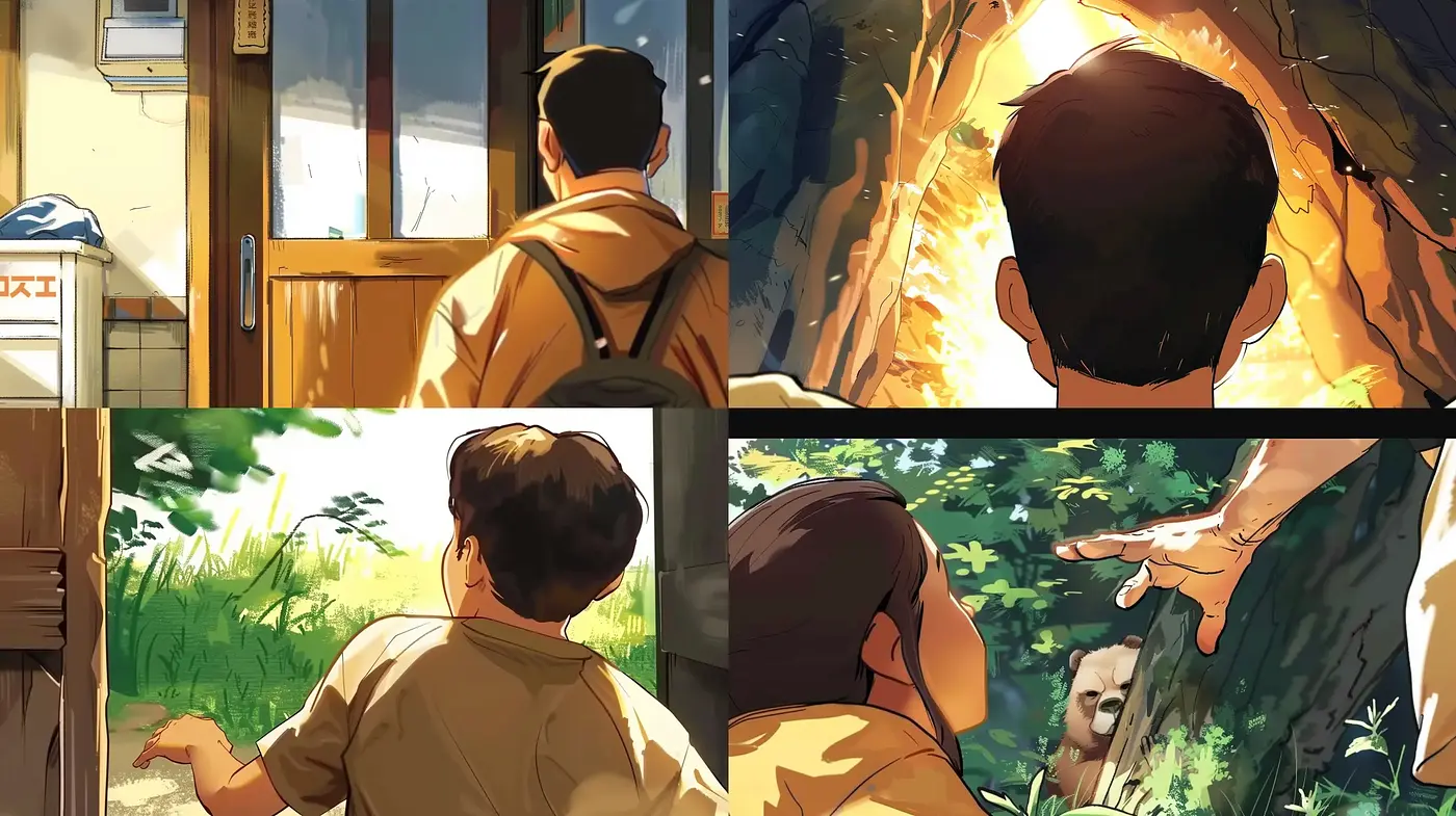Sunlit Reverie: A Serene and Reflective Anime-Inspired Tableau - Midjourney sref style