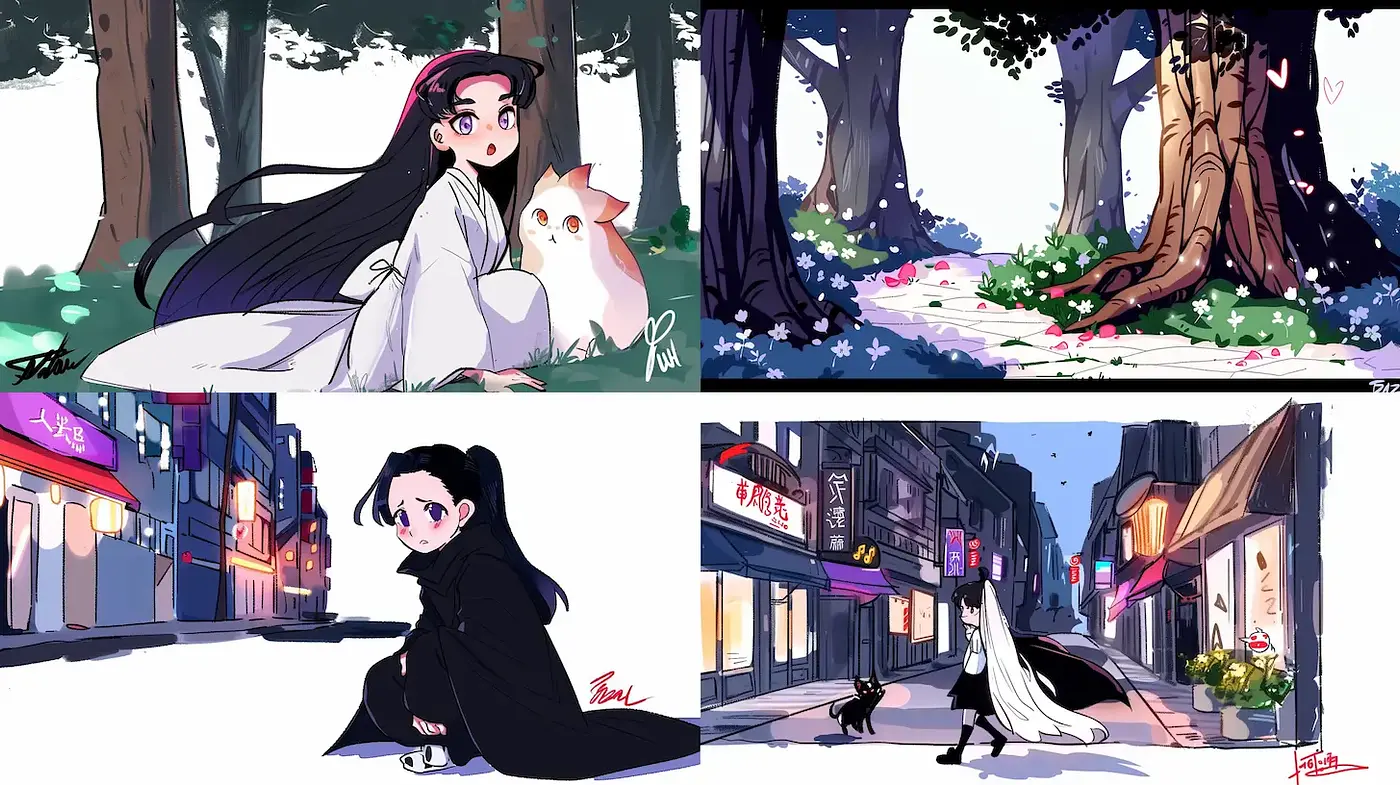 Whimsical and Enchanting Japanese-Inspired Illustrations with a Modern Twist - Midjourney sref style