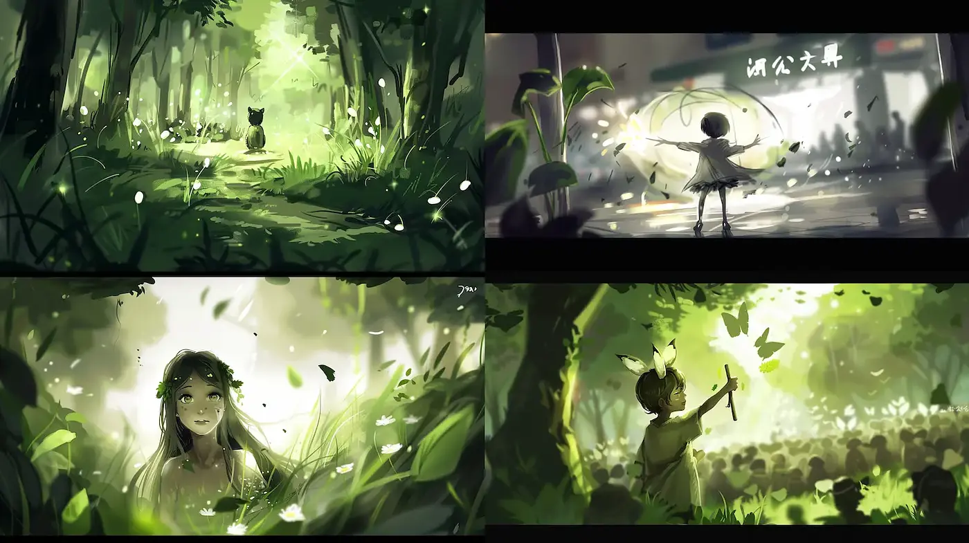 Enigmatic Nature-Inspired Illustrations with Whimsical Elements - Midjourney sref style