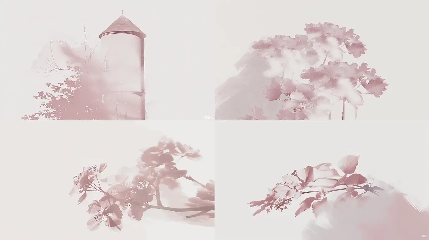 Soft and Ethereal Floral Illustration with Nostalgic Nuances - Midjourney sref style