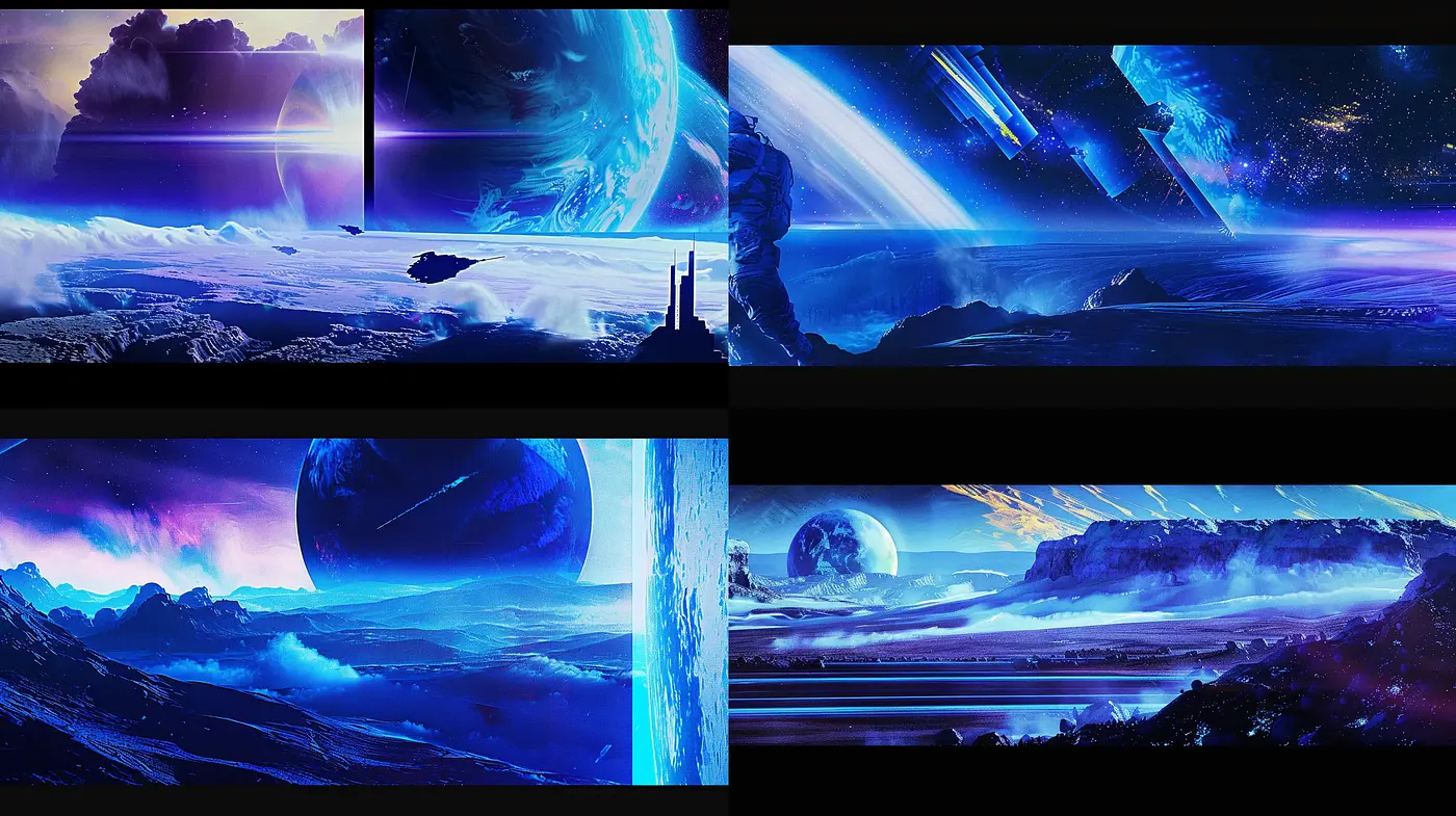 Ethereal Cosmic Dreamscape Series - Midjourney sref style