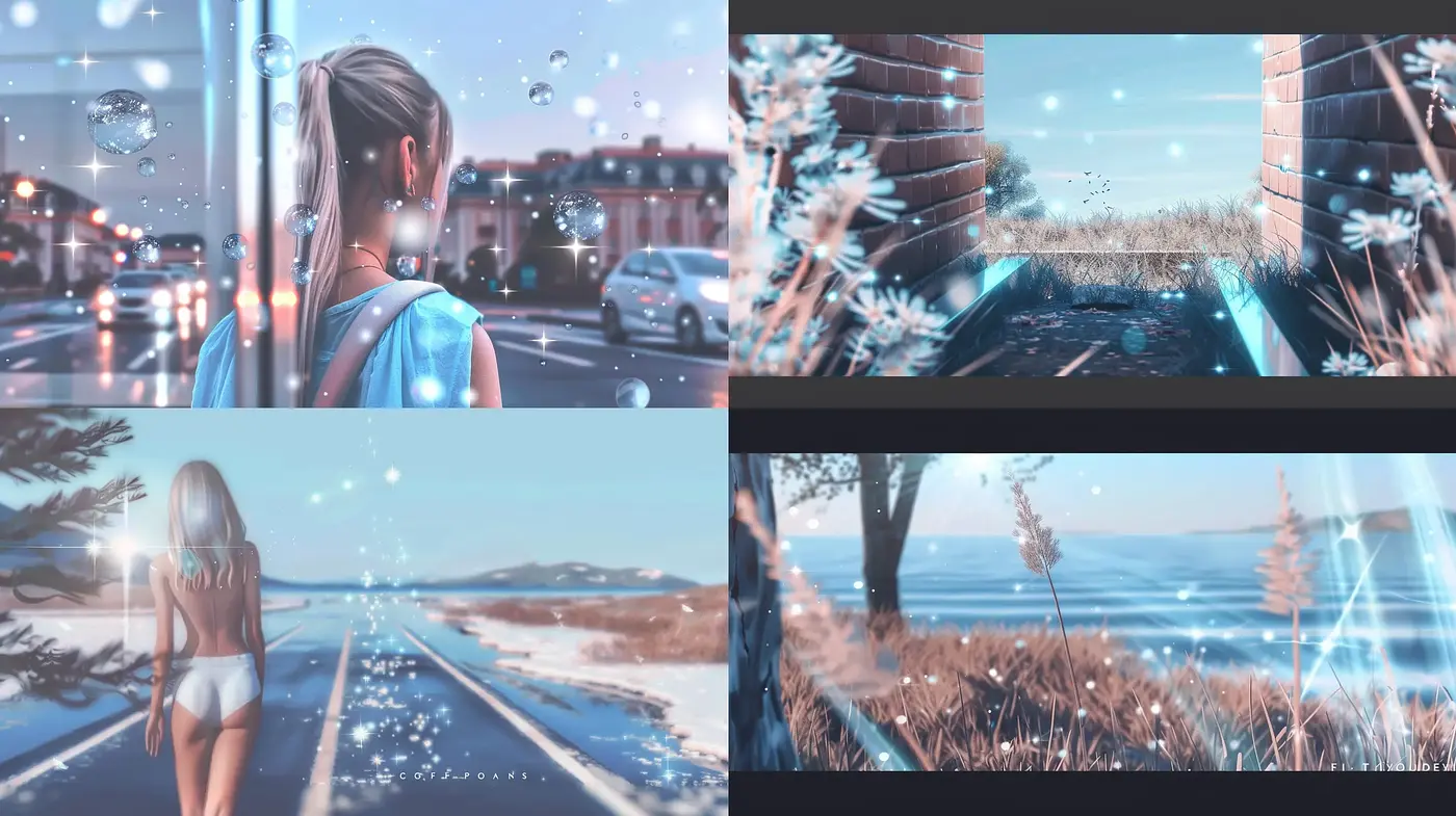 Ethereal Dreamscape: A Serene Fusion of Soft Blues and Gentle Textures - Midjourney sref style