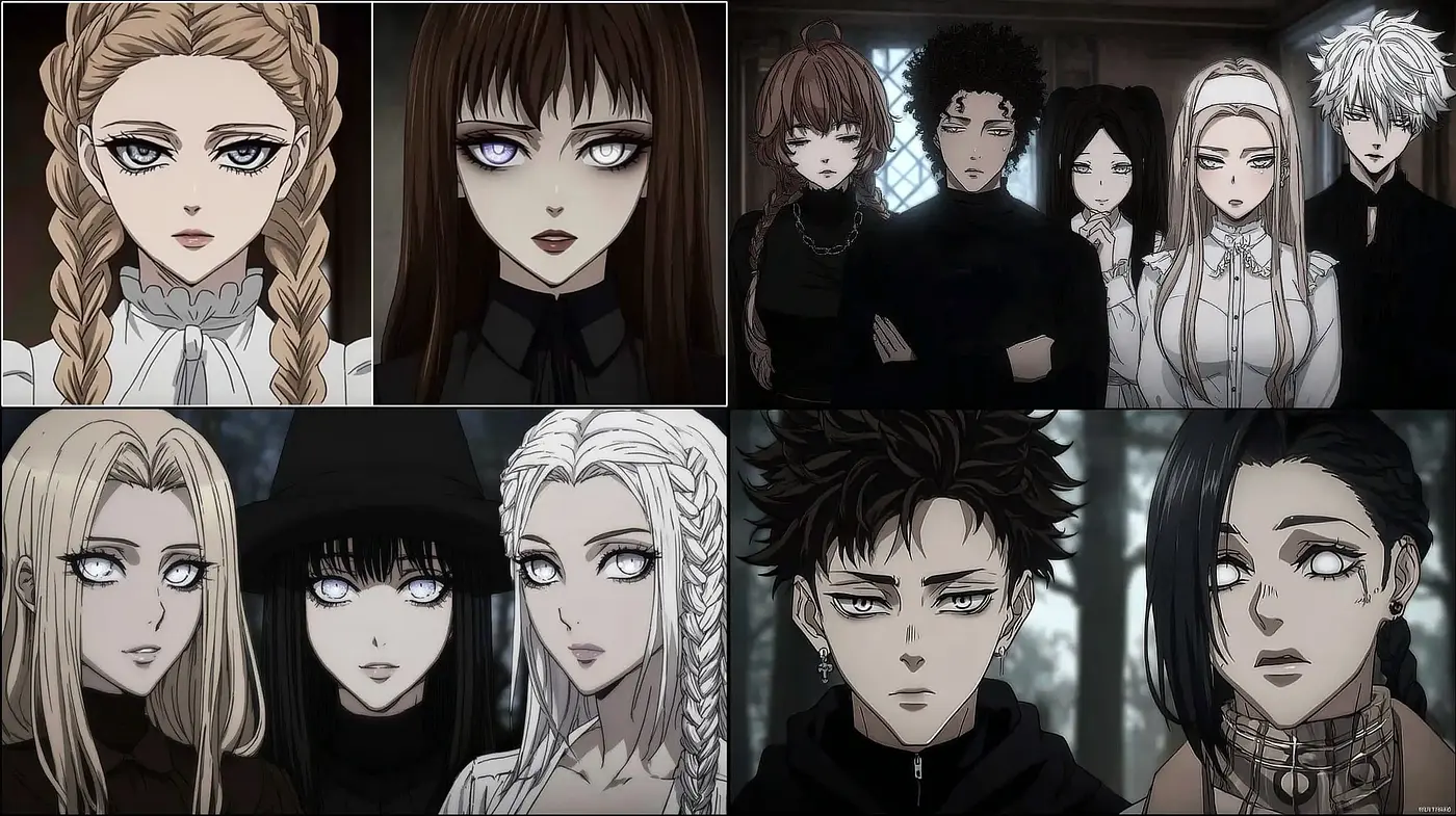Aesthetic Exploration of Dark Fantasy Character Design in Anime - Midjourney sref style