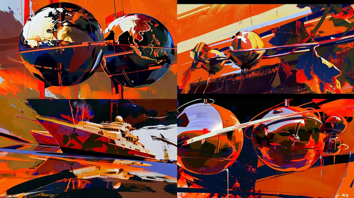 Vibrant Futurism with Abstract Geometric Elements - Midjourney sref style