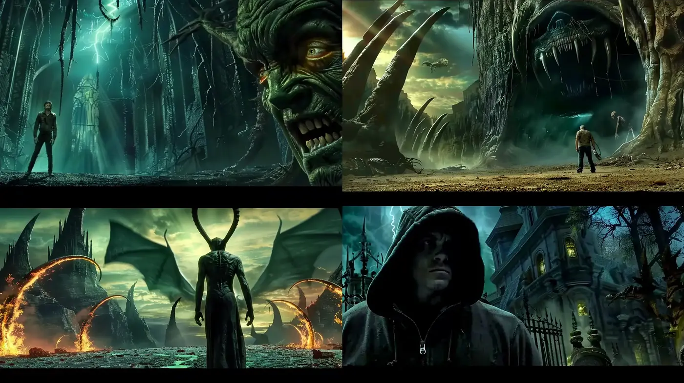 Eerie Gothic Fantasia: An Exploration of Dark Mythical Realms - Midjourney sref style