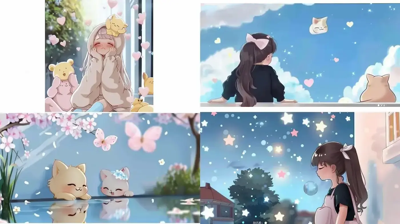 Charming and Whimsical Scenes with Playful Affections - Midjourney sref style