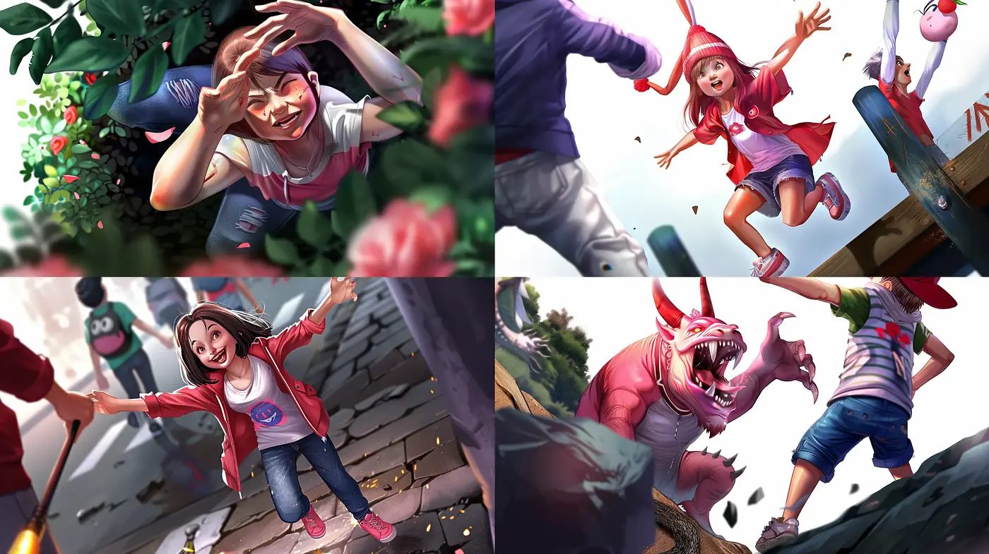 Dynamic and Expressive Comic-Inspired Illustration - Midjourney sref style