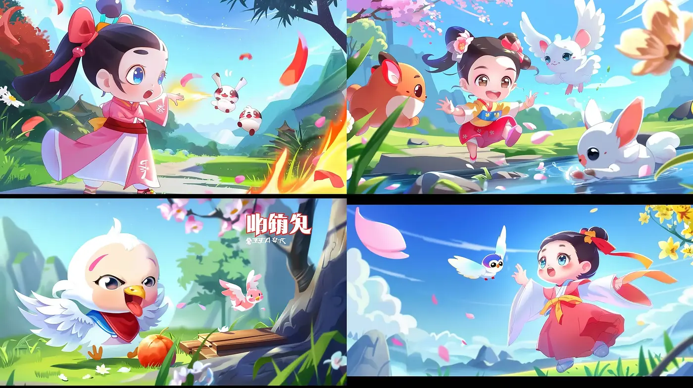 Enchanting Anime-Inspired Natural Storybook Vistas - Midjourney sref style
