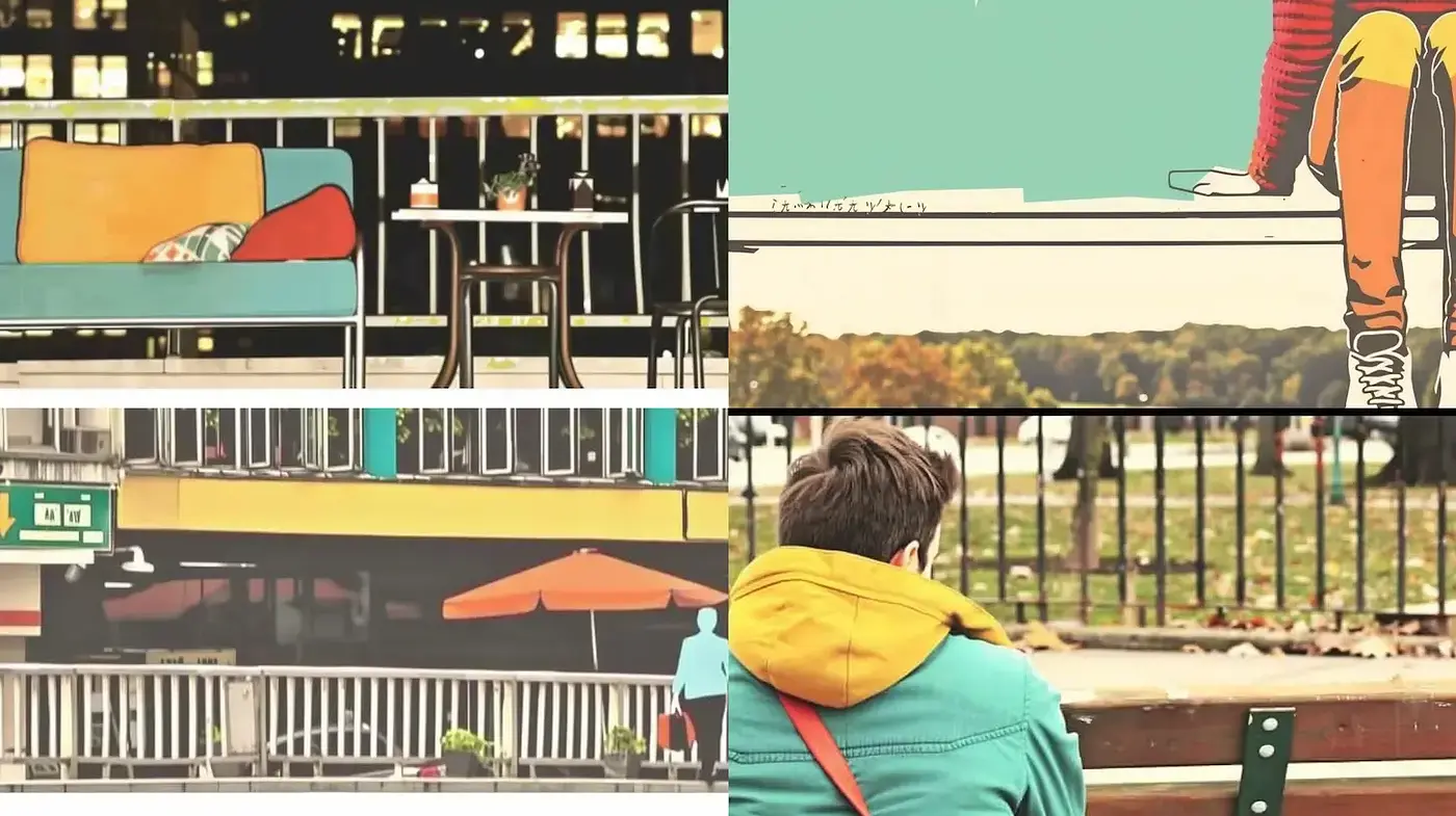 Contemporary Urban Aesthetic with a Retro Twist - Midjourney sref style