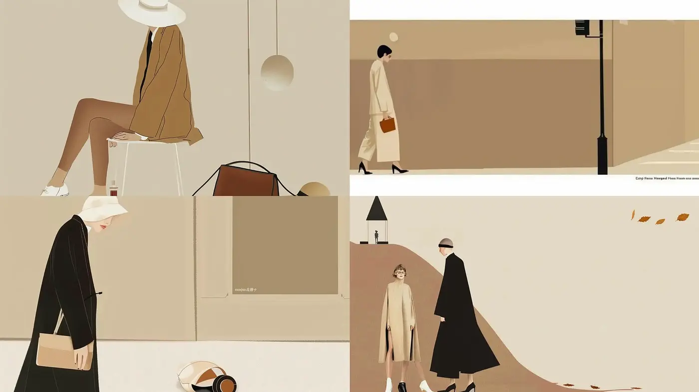 Minimalist Elegance with a Modernist Twist across Monochrome Landscapes - Midjourney sref style