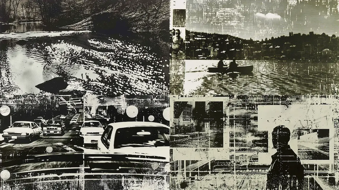 Aesthetic with Urban Elements and Vintage Film Techniques - Midjourney sref style