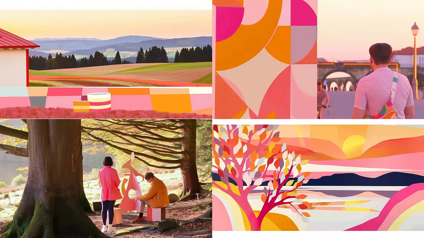 Luminescent Pastoral Dreamscapes: A Cohesive Study of Warm Hues and Serene Moods - Midjourney sref style