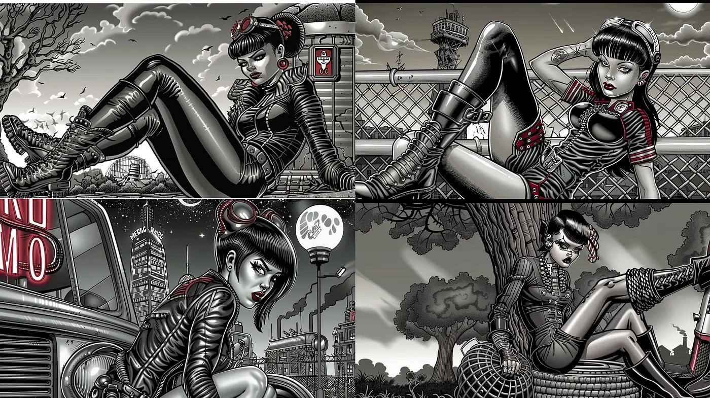 Monochromatic Nostalgia: A Fusion of Modern and Classic Sensibilities - Midjourney sref style